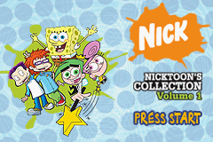 Game Boy Advance Video - Nicktoons Collection - Volume 1 Title Screen